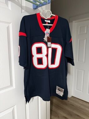 Mitchell & Ness Andre Johnson Throwback Navy Blue Jersey